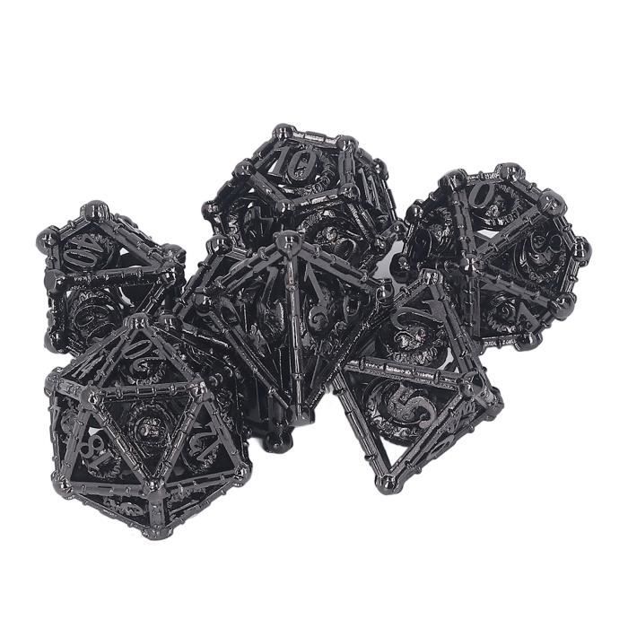 SIQUK 15 Pieces Complete Polyhedral Dice Set D3-D100 Game Dice Set with a Leather Drawstring Storage Bag for Role Playing Table Games, Black and Blue