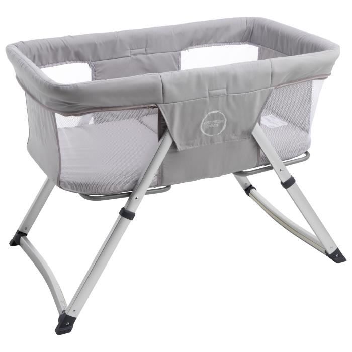 Berceau de voyage bébé FORMULA BABY Gris - Matelas inclus - 90 x 56 x 70 cm - Classique - Intemporel