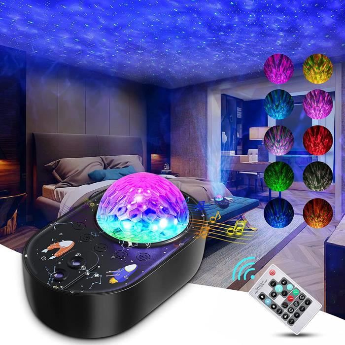 Projecteur Ciel Etoile, 33 Modes Lampe LED, Éclairage Planetarium Projecteur  Luminosité Réglable avec Haut-Parleur Bluetooth - Cdiscount Maison