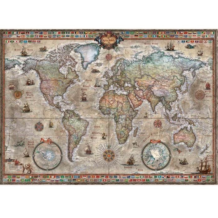 Carte Du Monde En Puzzle