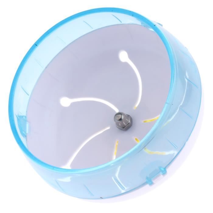 Roue D'exercice En Bois De Rose Avec Support Pour Hamster - Couleur Bleue, Modèle Pico