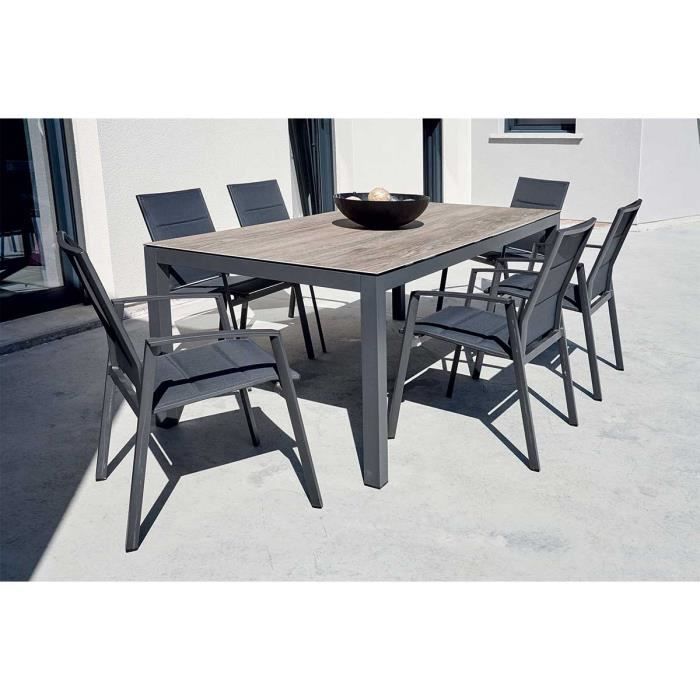 Ensemble De Jardin Avec Plateau En Ceramique Espagnole Bois 200 X