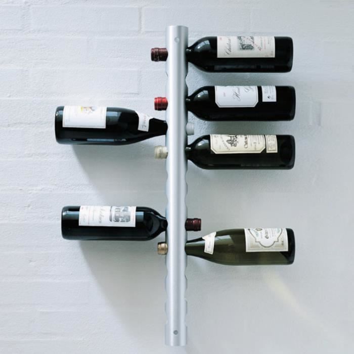 hurrise étagères à vin casier à vin mural, porte-bouteille flottant d'affichage moderne minimaliste pour bar cuisine table systeme