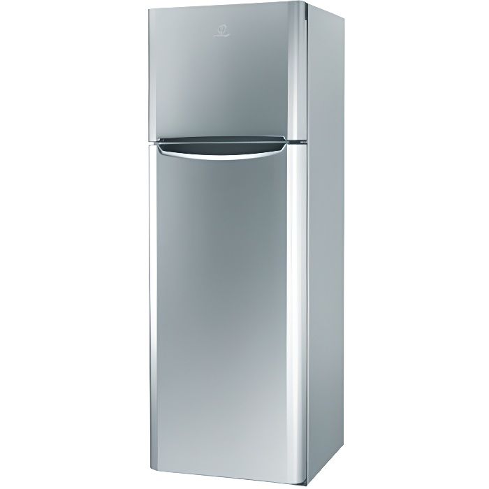 Réfrigérateur 2 portes INDESIT TIAA12VSI11 - Congélateur haut - 305 Litres - Gris