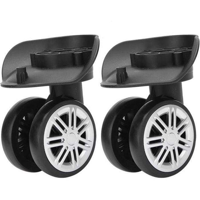 Kit de remplacement de roue de bagage 2 pièces avec double roulement à