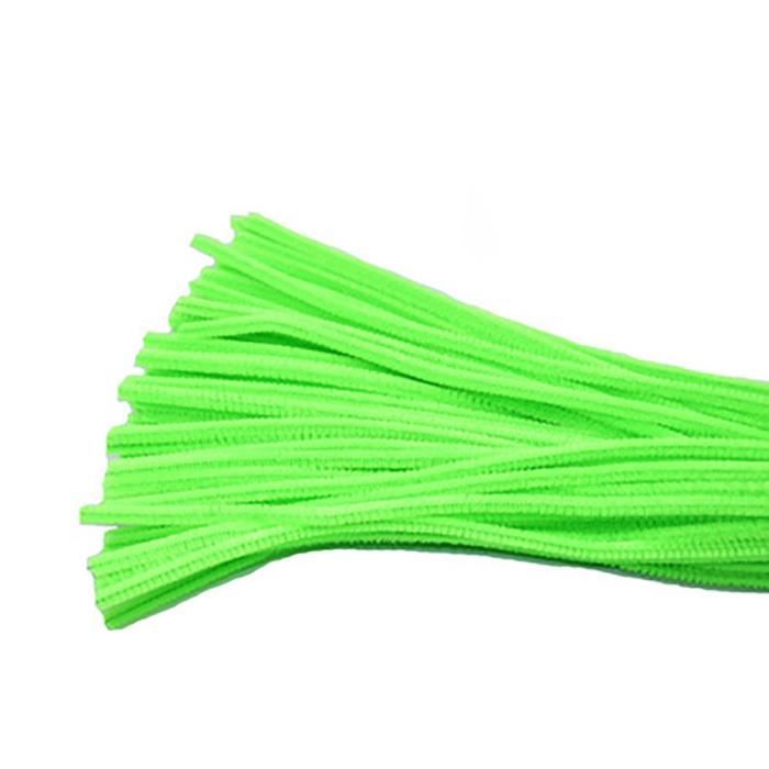 Lot De 300 Cure-pipes Verts – DIY, 6 Mm X 30 Cm, Pour Créations Plantes Et Décorations, Fil D'acier Galvanisé Facile à Modeler