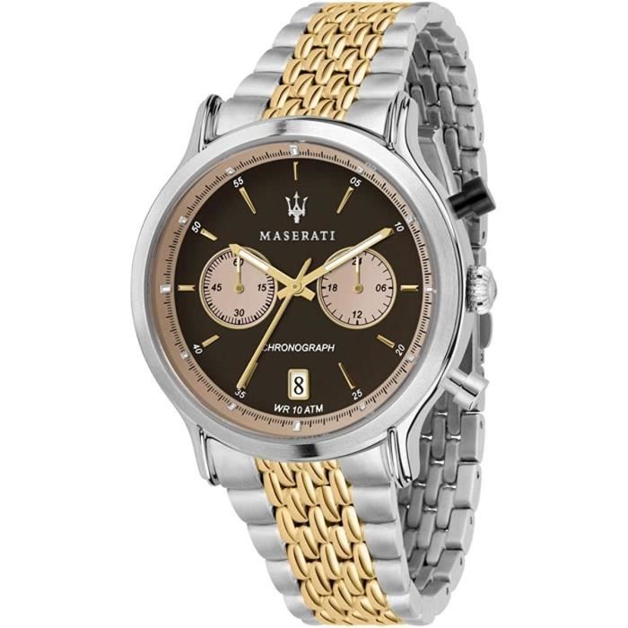 Montre Chronographe Swiss Legend Homme 45 Mm - Acier Inoxydable, étanche 200 M, Occasion