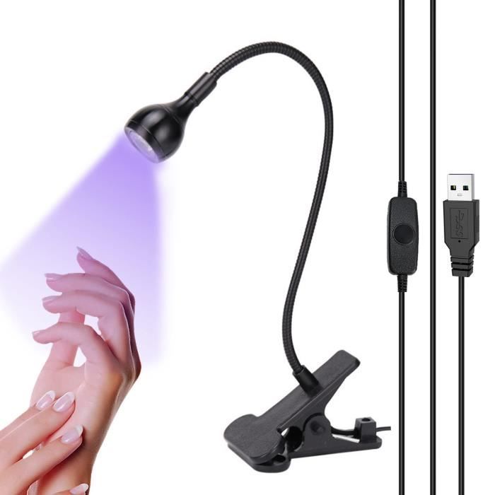 Lampe UV Sèche Ongles pour Pose Americaine, LED USB 3W UV, Matériel  Professionnel pour Gel, Résine