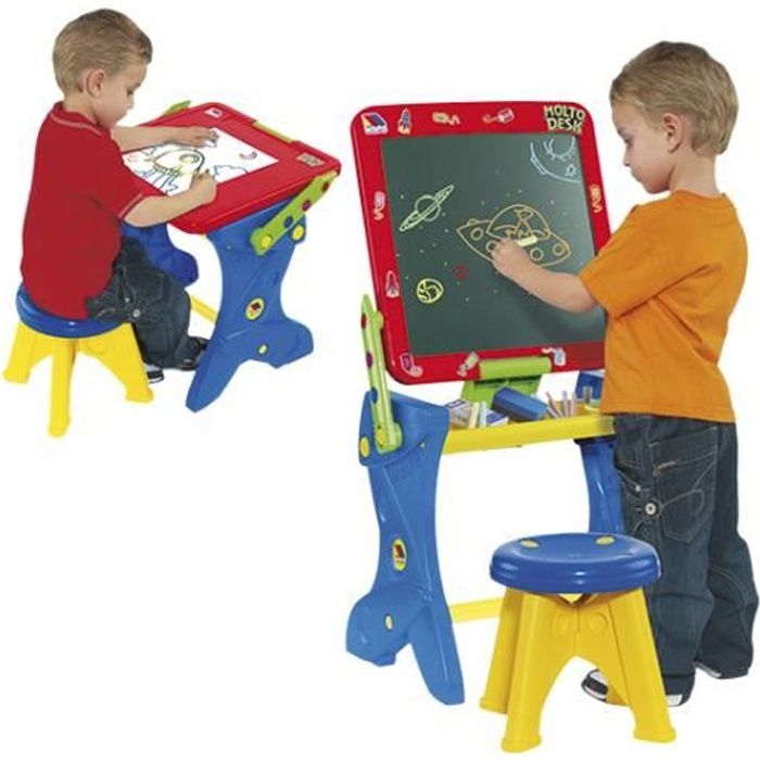 Molto Tableau Et Bureau 2 En 1 Rouge Bleu Achat Vente