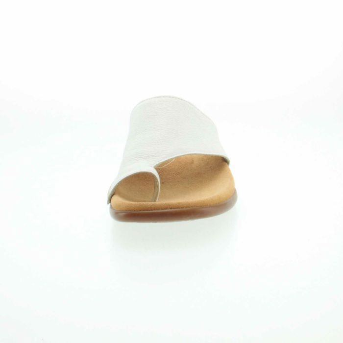 Sandales Gabor Blanc Femme Talon Fin 2.5 cm Cuir Chaussures sans lacet Blanc Cdiscount Chaussures