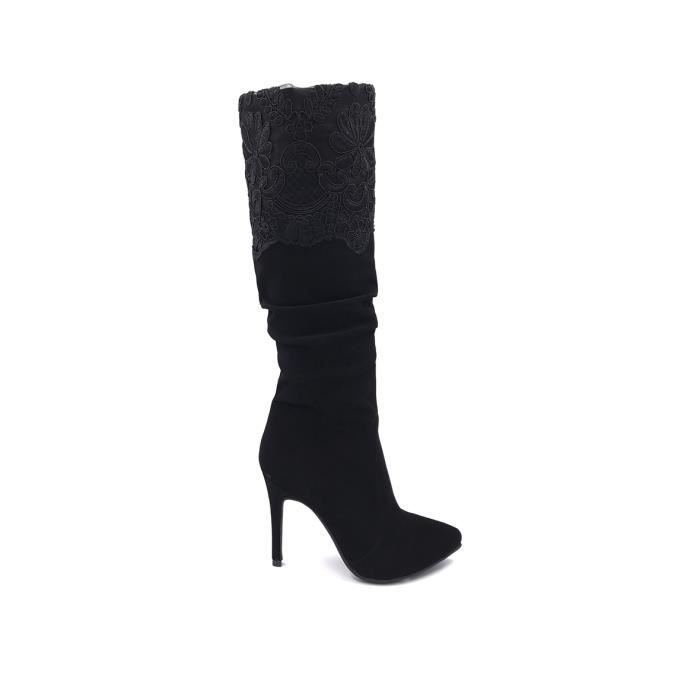 aiguille femme nubuck botte NANAChaussure talon à en CHIC nPkwO0
