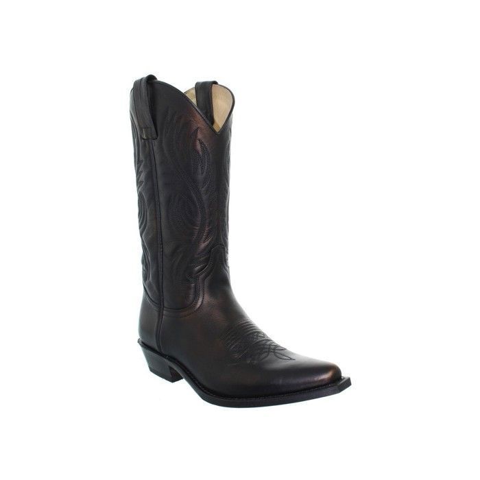 Santiags Sendra en cuir ref_sen02799-noir Noir - Cdiscount