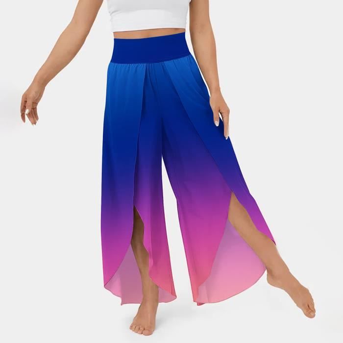 Pantalon fendu femme deals
