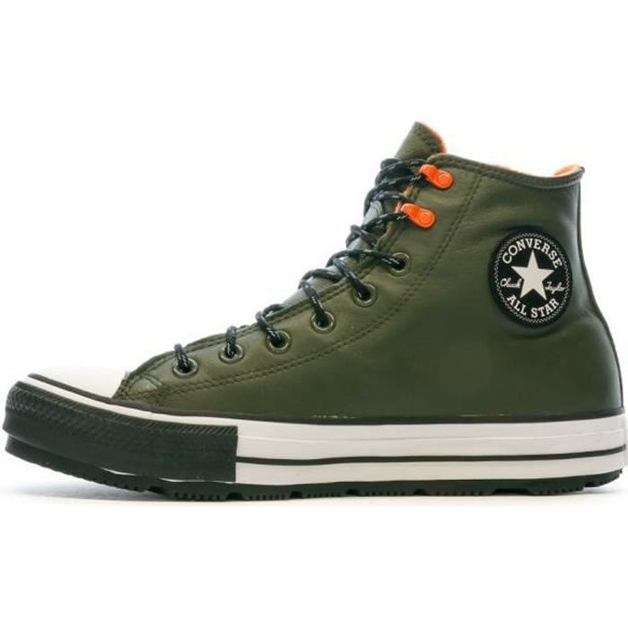 Converse cuir kaki discount