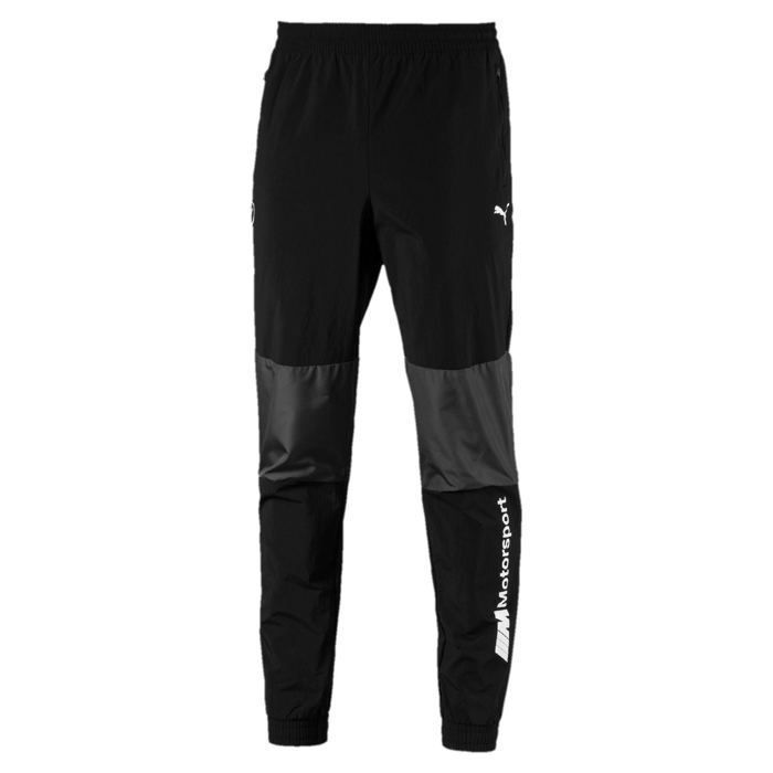 Pantalon PUMA BMW Motorsport T7 - Homme, Noir, Coupe Classique - 77% Coton, 23% Polyester