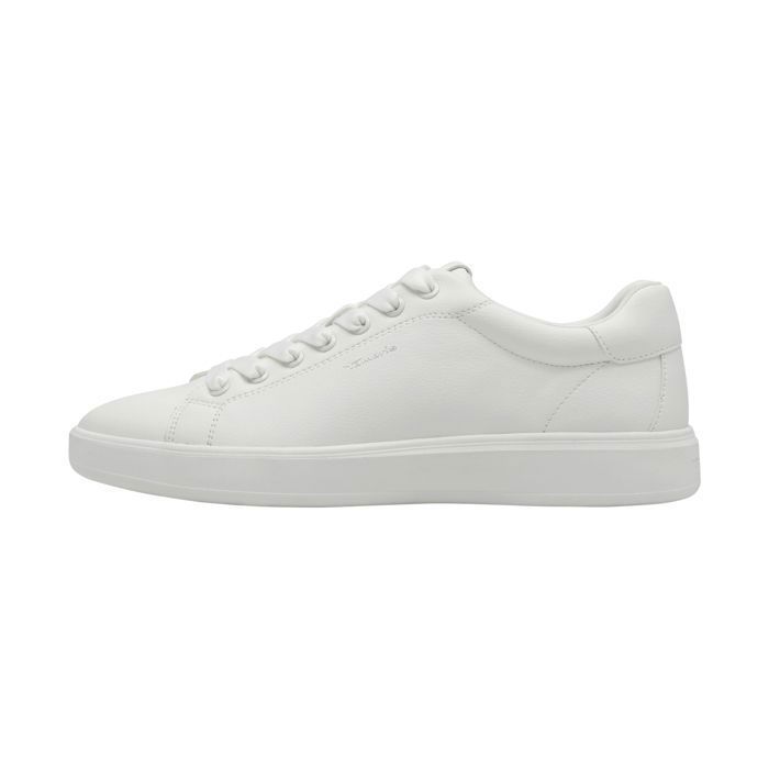 tamaris Baskets - TAMARIS - Femme - Blanc - Similicuir - Lacets - Semelle plate