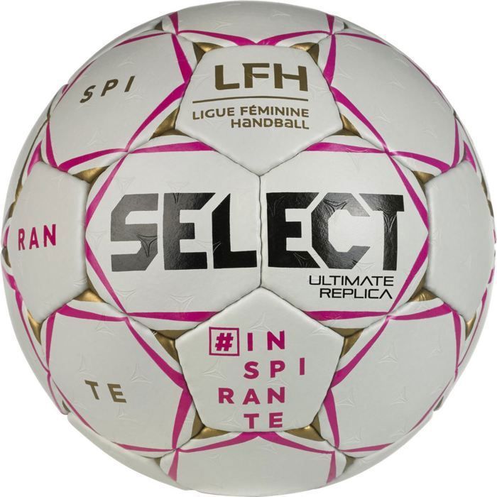 Ballon De Handball Select Replica LNH 2024-25 - Violet Et Blanc - Approuvé EHF