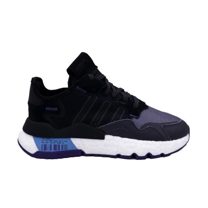 ADIDAS NITE JOGGER W SNEAKERS NERO BIANCO FV4135 (38 - NERO) Nero -  Cdiscount Chaussures