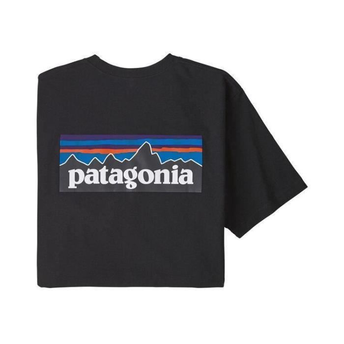 T-Shirt Homme P-6 Logo Responsibili-Tee Noir Patagonia Noir S