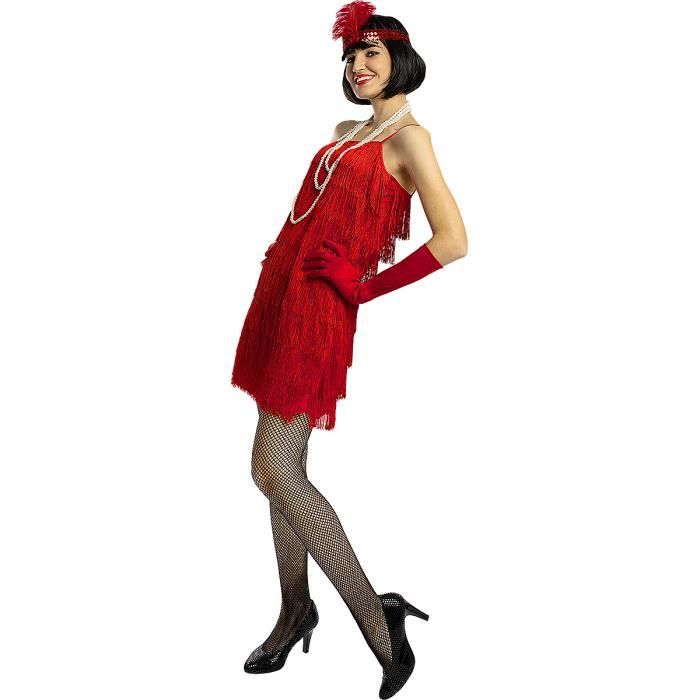 Déguisement charleston années 20 grenat femme Cabaret, Gangster-  Funidelia-118295- Déguisement Femme et accessoires Carnaval Noel -  Cdiscount Jeux - Jouets