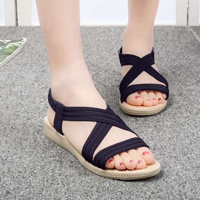 chaussures compensées plates