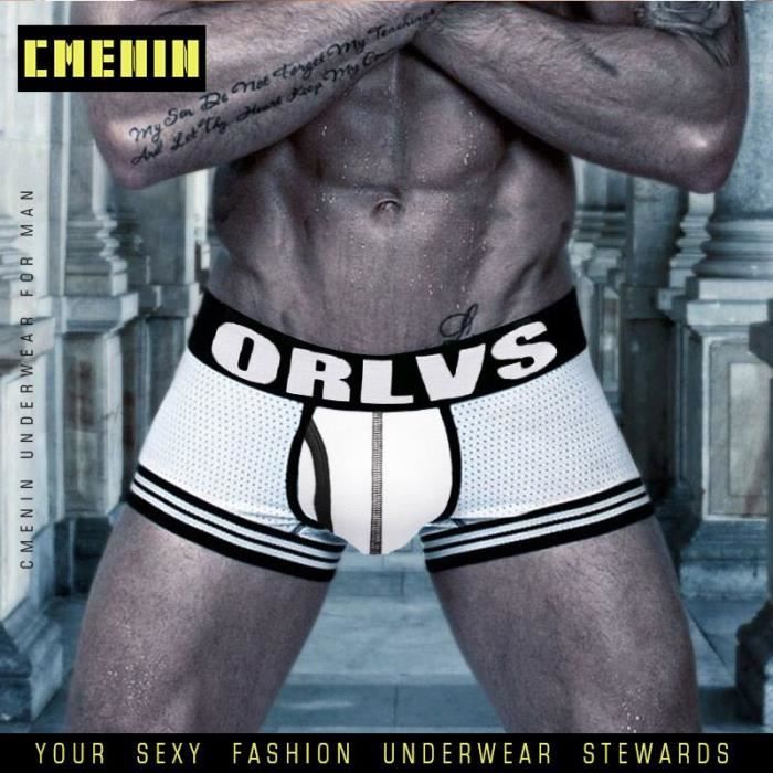 Boxer-shorty,Boxer en bambou pour homme,sous-vêtement en maille