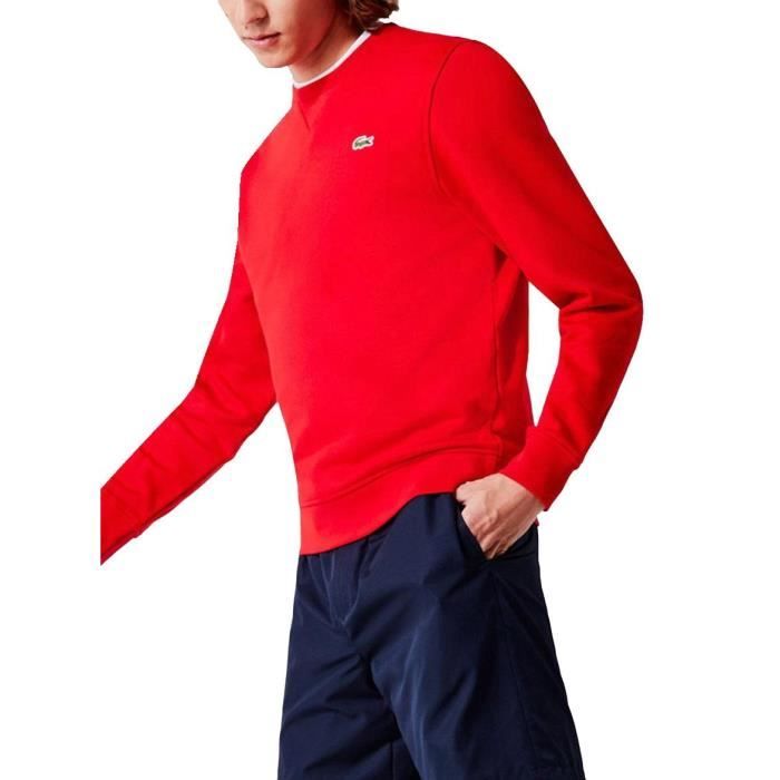 Sweatshirt lacoste sport en molleton de coton mélangé uni new arrivals