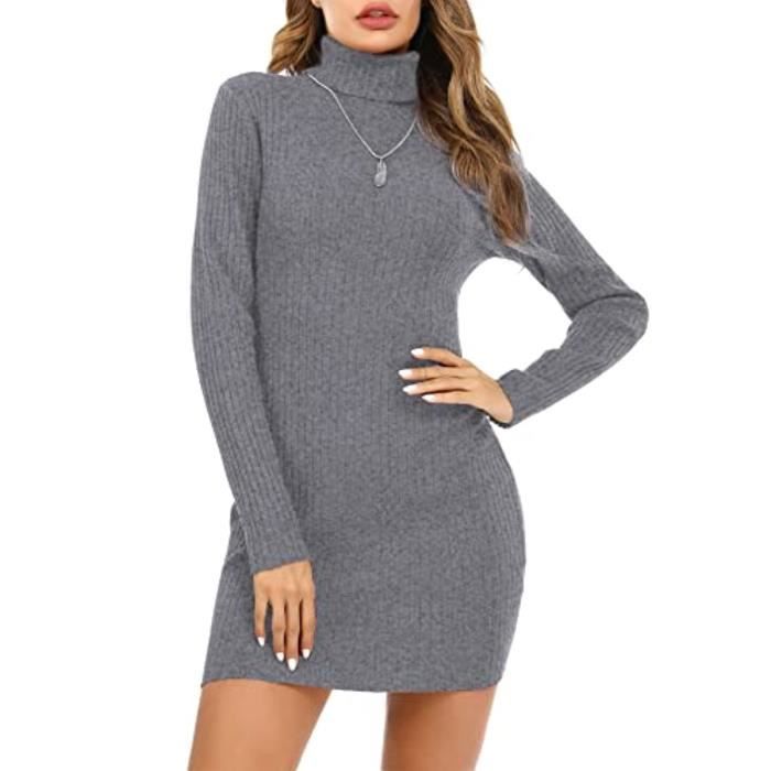 Pull Femme Col Roulé Aottori - Viscose Et Laine - Chaud Et Élégant - Automne/Hiver