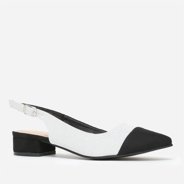 escarpins argentés paillettes