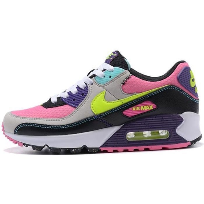 Baskets Max 90 Femme Chaussures Entra nement de Sport Rose Violet