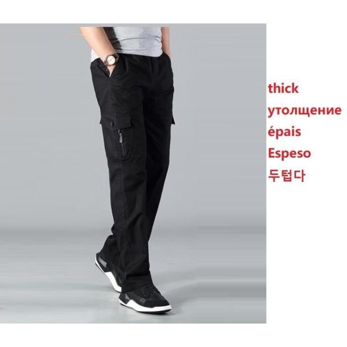 Pantalon cargo coupe droite taille réglable main image 1