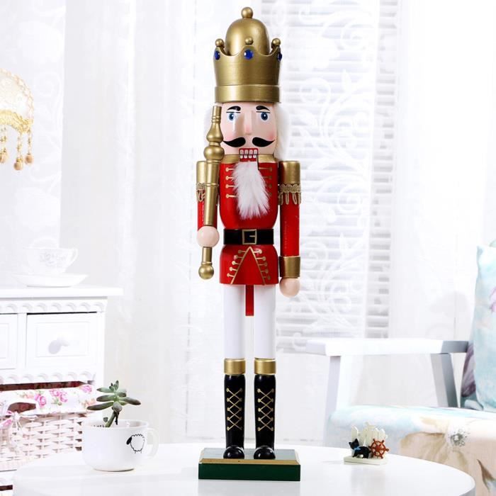 BDRateful Soldat De Casse-Noisette De No/ël Tall 60CM Haut Soldat Casse-Noisette en Bois sur Pied Cadeau De Soldat Casse-Noisette De No/ël Ordinary Approachable Cosy