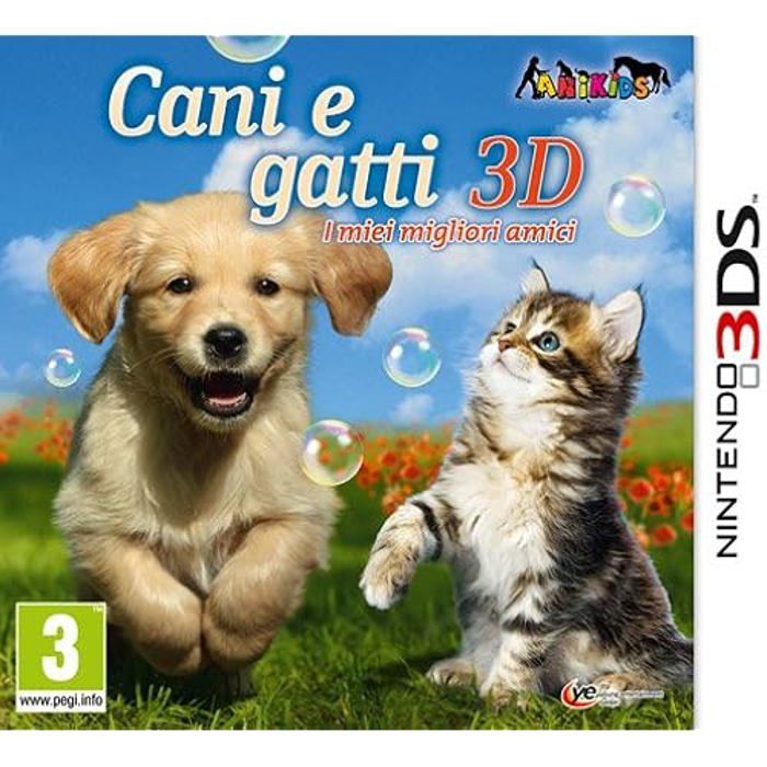 Jeu Nintendo 3DS GIOCO CANI E GATTI I Simulation Soins danimaux et compétitions