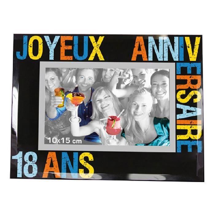 Cadre Photo 18 Ans 23 X 18 Cm Cdiscount Maison