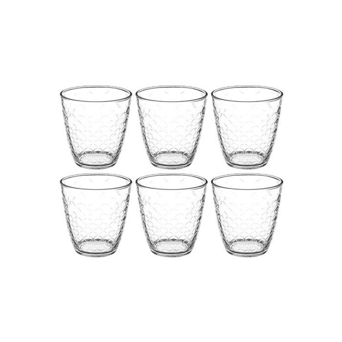 Lot de 6 Verres Bas RomeEau 25cl Transparent Lot de 6 Verres Bas RomeEau 25cl Transparent