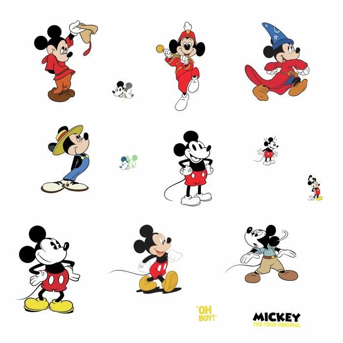 Fetez Le 90eme Anniversaire De Mickey Mouse Avec Ces Stickers Muraux Mignons Du Souris Sympa Cet Ensemble Comprend 14 Stickers Qui Cdiscount Maison
