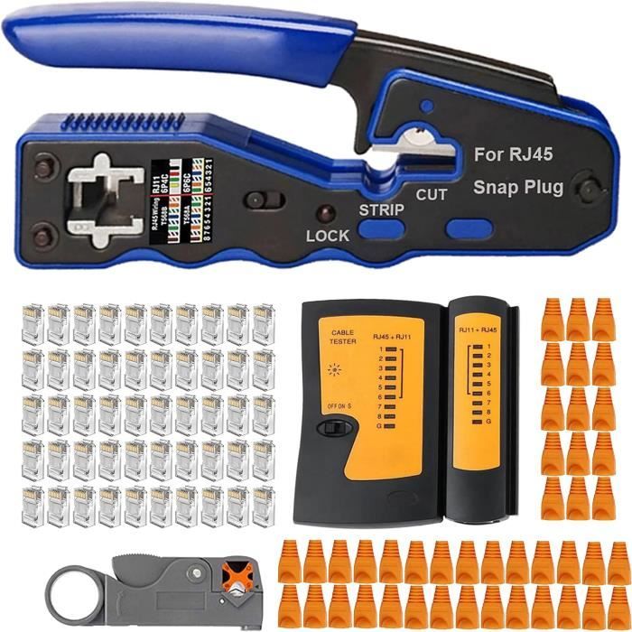 Mayline Kit D'Outils À Sertir Rj45 Cat7 Pour L'Entretien Du Réseau Lan ...