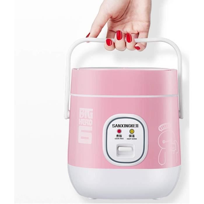 Cuiseur à Riz Électrique 2L - Pot Intérieur Acier Inoxydable, Cuisson & Maintien Au Chaud Automatique - Parfait Pour 1-2 Personnes
