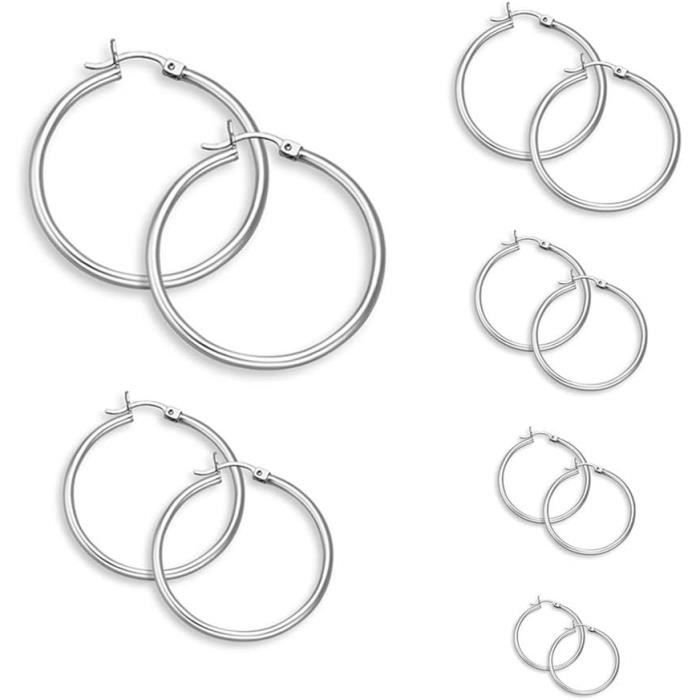 Lot de paires de boucles d'oreilles en Fimo fluo - Montres & Bijoux