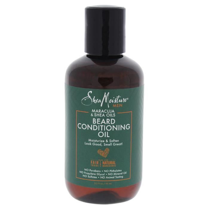Shea Moisture Huile de conditionnement pour barbe Maracuja et huiles