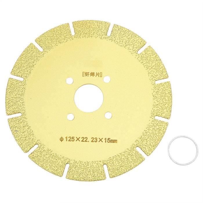 SANLEETEK 3pcs Disque Diamant 125mm Pour Verre - Lame Scie Diamantée Pour Découpe Et Meulage Verre, Jade, Cristal & Bouteilles