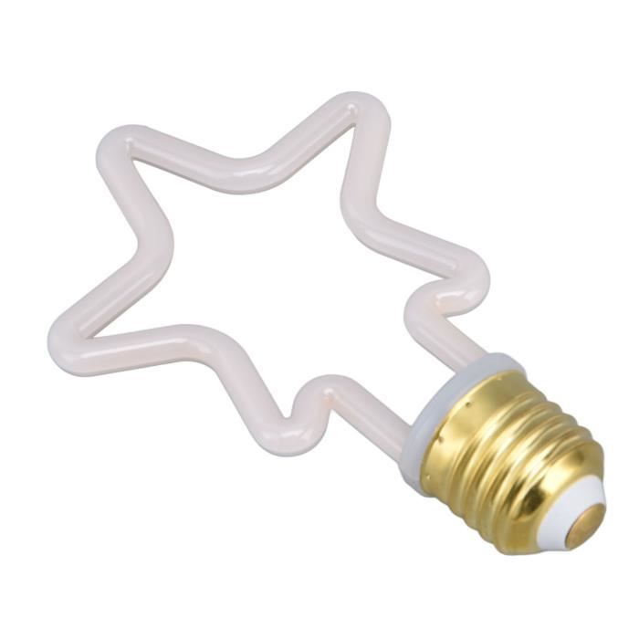 Tbest Ampoule Linéaire à LED LED étoile à Cinq Branches Ampoule