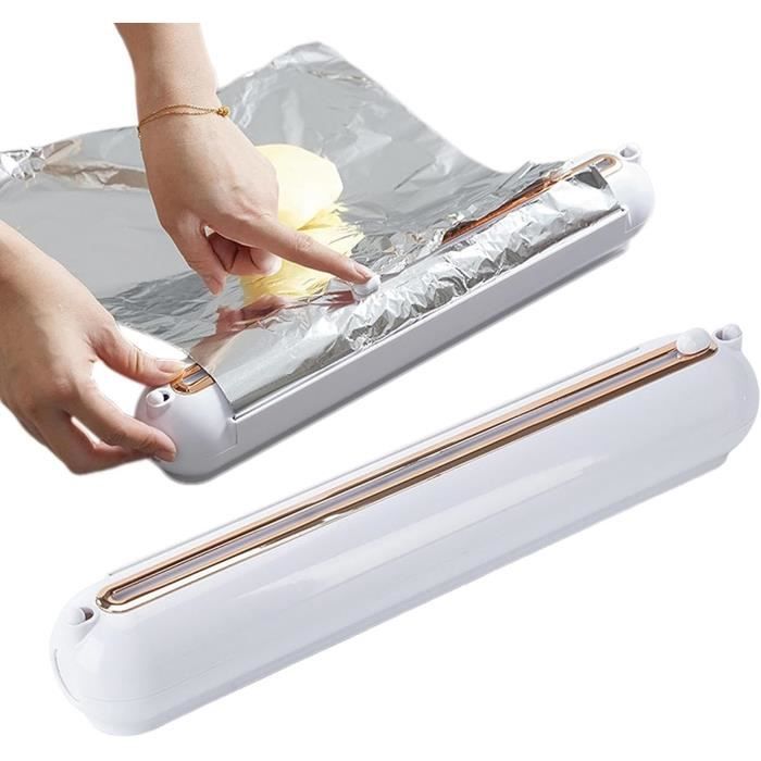 Papier Alu Quasziwa Derouleur Film Alimentaire Magnu00e9tique - Distributeur minium Et Film Avec Lames Tranchantes - Cutter Pour Tiroirs De Cuisine Dévidoir Film Alimentaire Papier Alu Quasziwa Derouleur Film Alimentaire Magnu00e9tique - Distributeur minium Et Film Avec Lames Tranchantes - Cutter Pour Tiroirs De Cuisine Dévidoir Film Alimentaire
