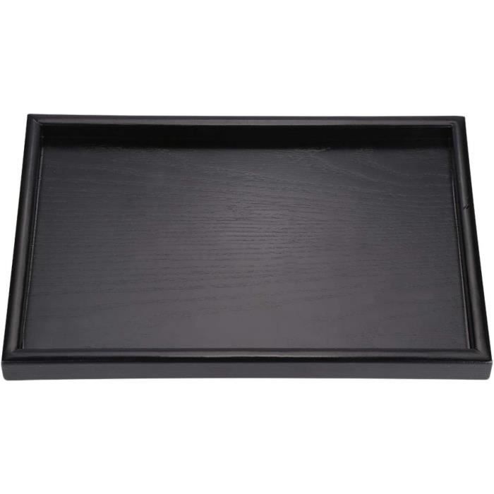 Plateau De Service En Bois Massif 30x30 Cm – Idéal Petit-Déjeuner Au Lit, Thé, Repas, Jardin Ou BBQ