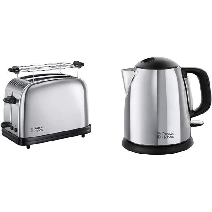 Russell Hobbs Toaster Grille Pain 1670W, 2 Fentes, Chauffe Vienno ries