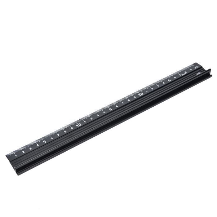 Règle De Coupe Type L 30cm En Alliage D'Aluminium - Outil De Mesure Et Marquage Précis Pour Menuiserie