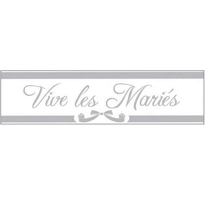 Ref Banm00 1 Banniere Mariage Vive Les Maries Blanche Et Argent Cdiscount Maison