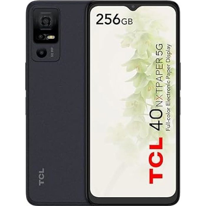 Smartphone TCL 40 NXTPAPER 5G - 66 écran 90Hz - 12Go - 256Go - Noir