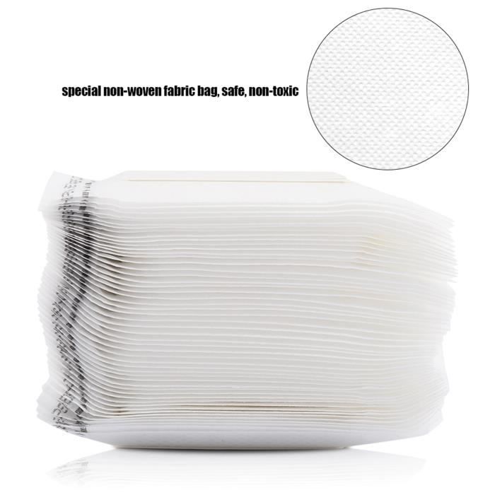 50 Sachets Filtres à Café Suspendus - Filtres Jetables Pour Café Drip - Camping, Voyage, Bureau - 10x8 Cm - 11
