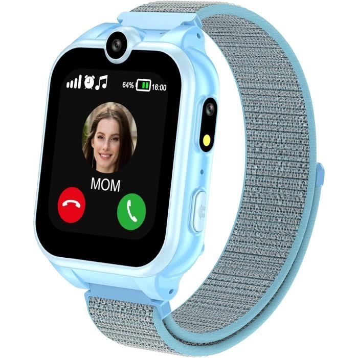 UKXHY Intelligente Montre pour Enfant 1.44'' Écran tactile GPS Tracker